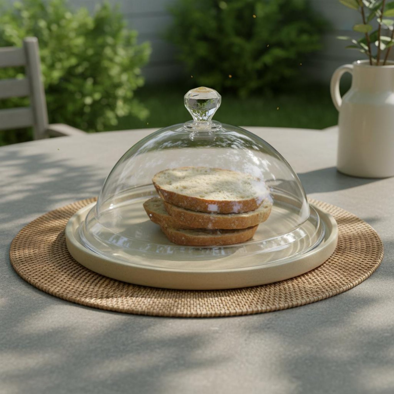 Plastic Dome Clear - 食品保護用防塵クリアケーキドーム蓋、丸型ペストリーディスプレイカバー、耐熱プラスチックフードクローシュ