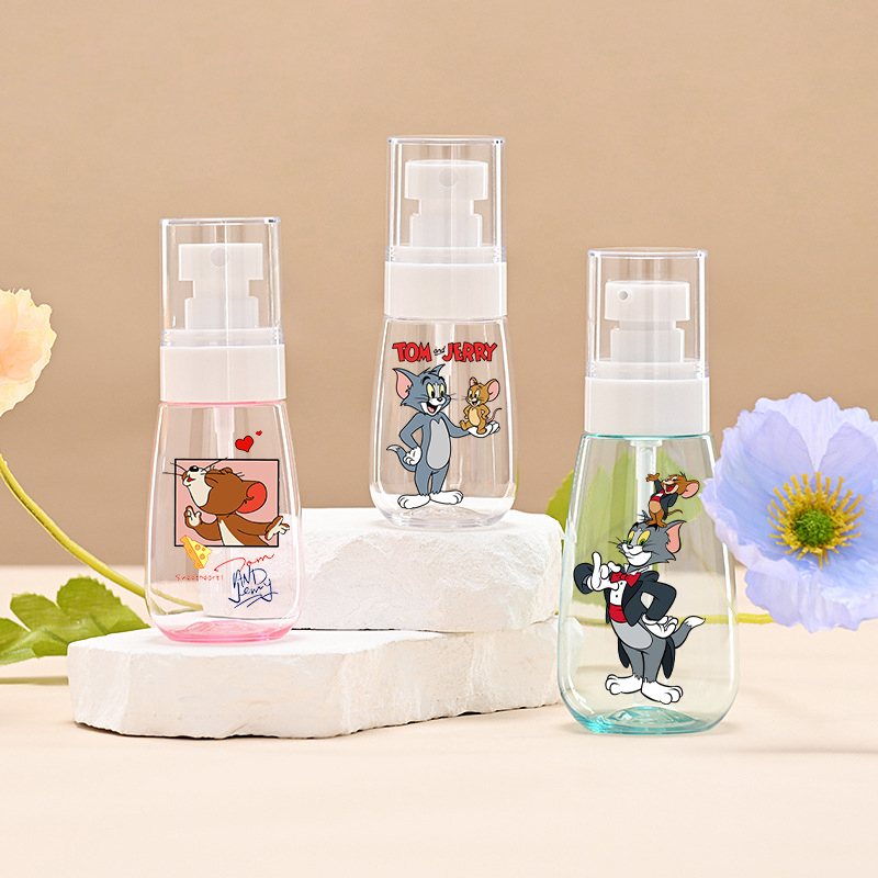 Misting Bottle Fine - トムとジェリー スプレーボトル ファインミスト香水ボトル プラスチックプレスボトル アニメアトマイザー かわいい旅行用携帯保湿ボトル