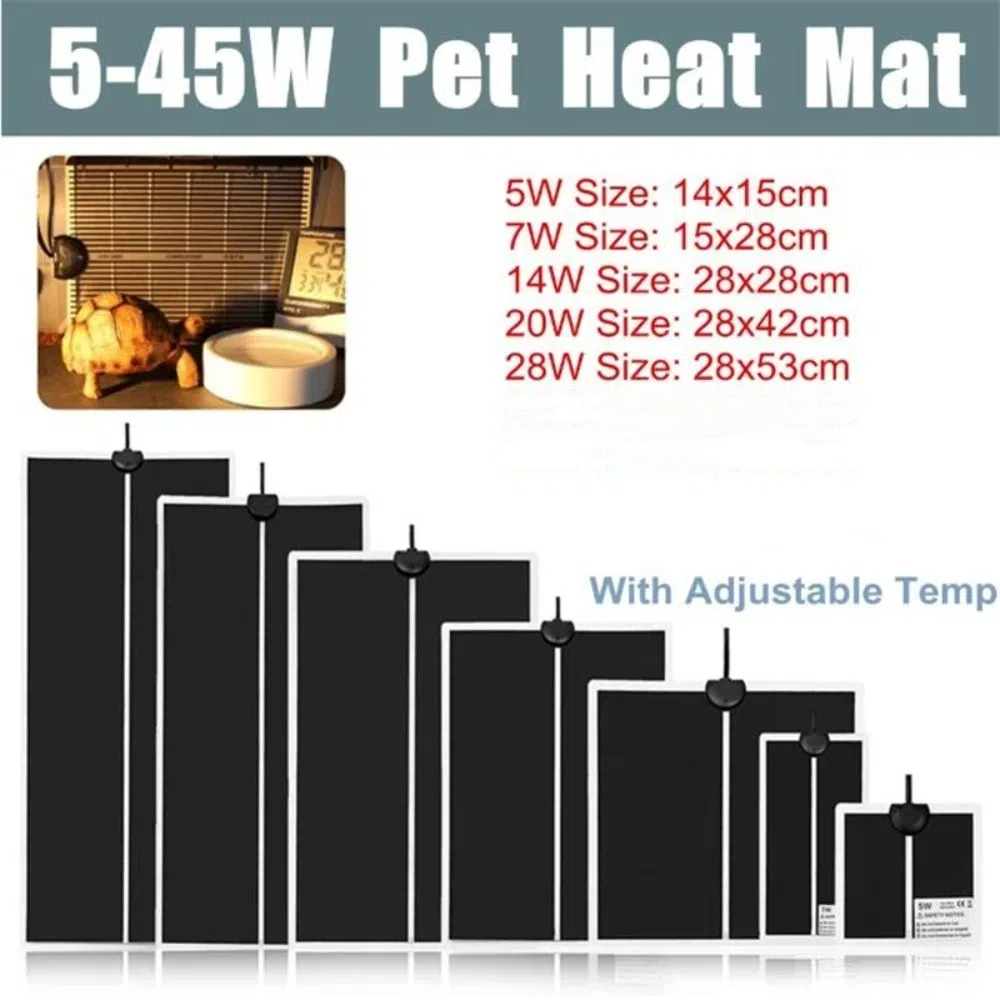 Heat Mat Seedling - 5～28W 苗床ヒートマット 防寒 220V～240V 発芽促進 温度調節機能付き