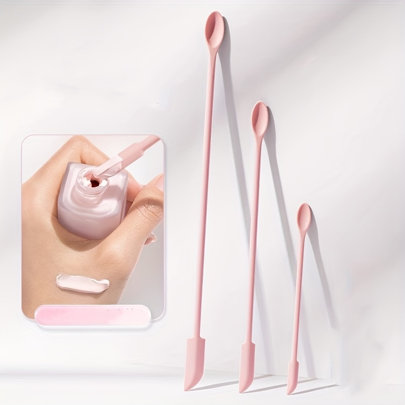 化粧品用シリコン両端スプーン3本：無臭、ボトルの残留物除去に - Misting Bottle Fine のレビューと価格