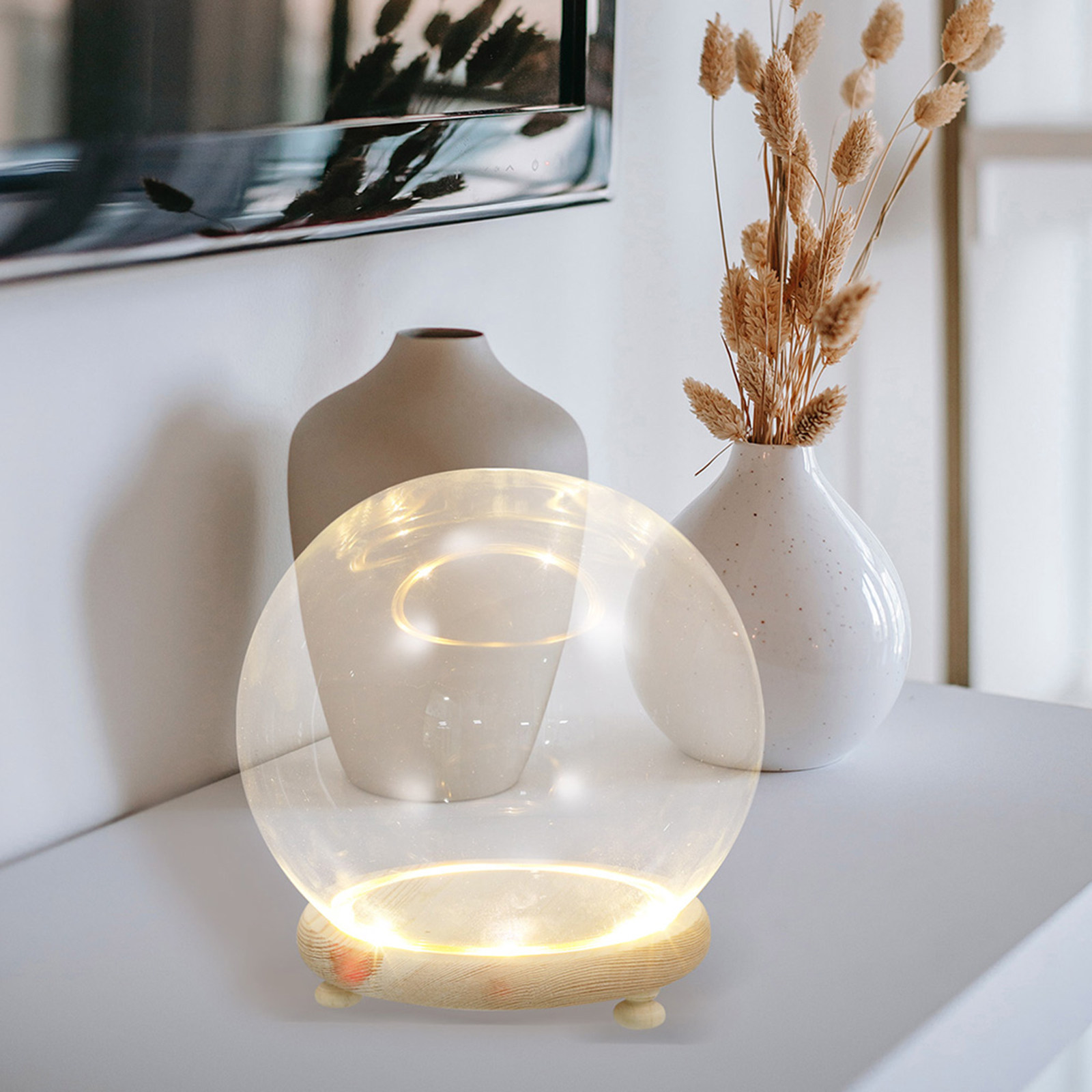 透明ガラスドーム型ディスプレイカバー、不凋花、造花、家庭、店 - Plastic Dome Clear のレビューと価格