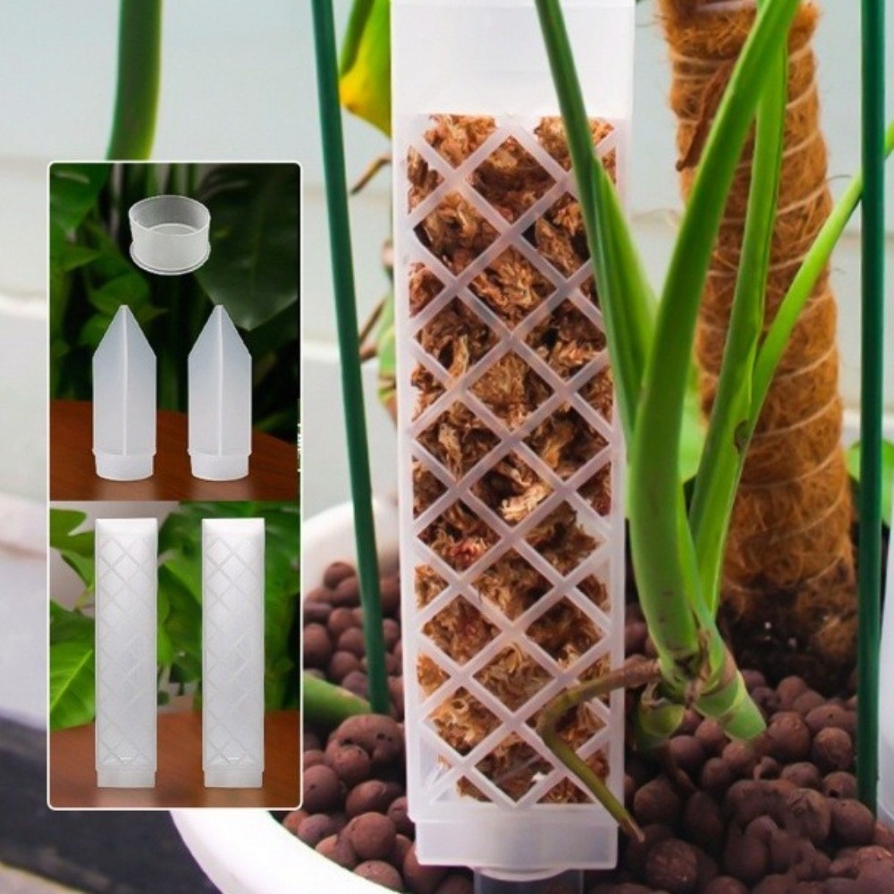 D型自動給水植物用ドリップ式流量調整可能プラスチック製植物ク - Sphagnum Moss Dry のレビューと価格