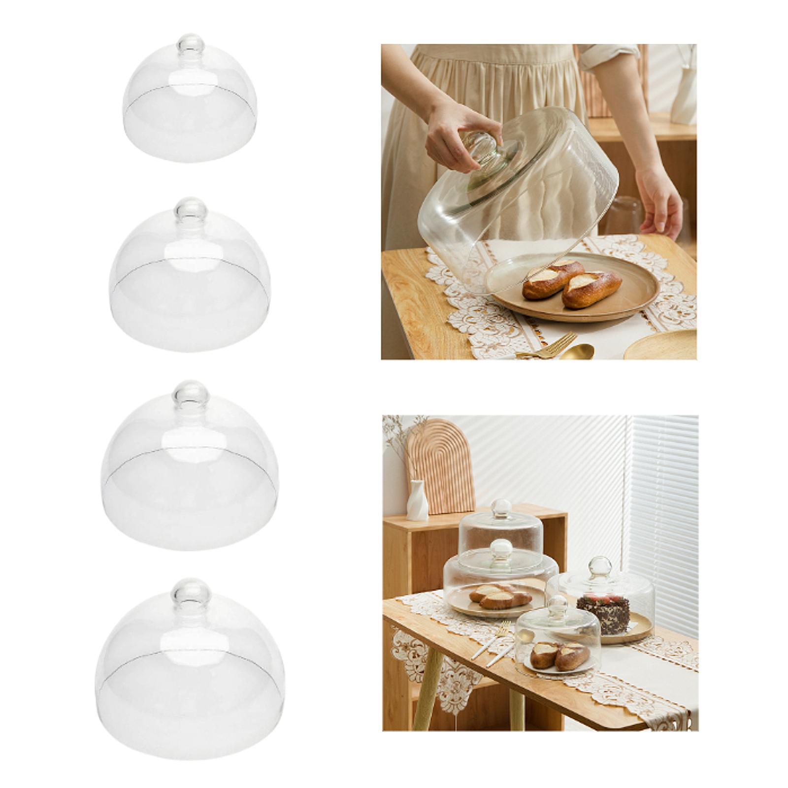 ガラス製ケーキクローシュドーム、透明ケーキプラッターカバー、 - Plastic Dome Clear のレビューと価格