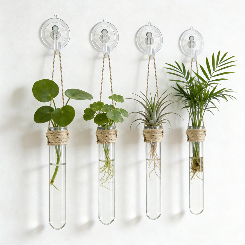 水耕栽培フラワーベース壁掛け試験管花瓶水耕栽培ホームオフィス - Propagation Station Vase のレビューと価格
