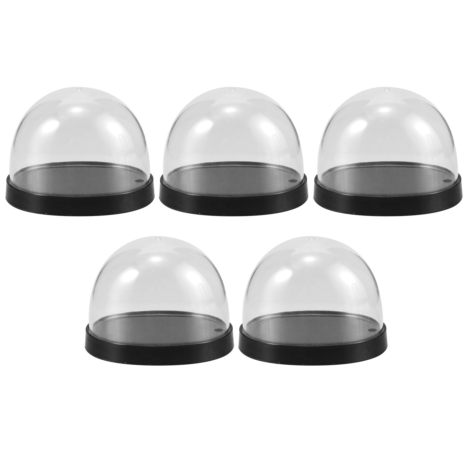 5セット高透明プラスチック製クロシェドーム、花用装飾ディスプ - Plastic Dome Clear のレビューと価格