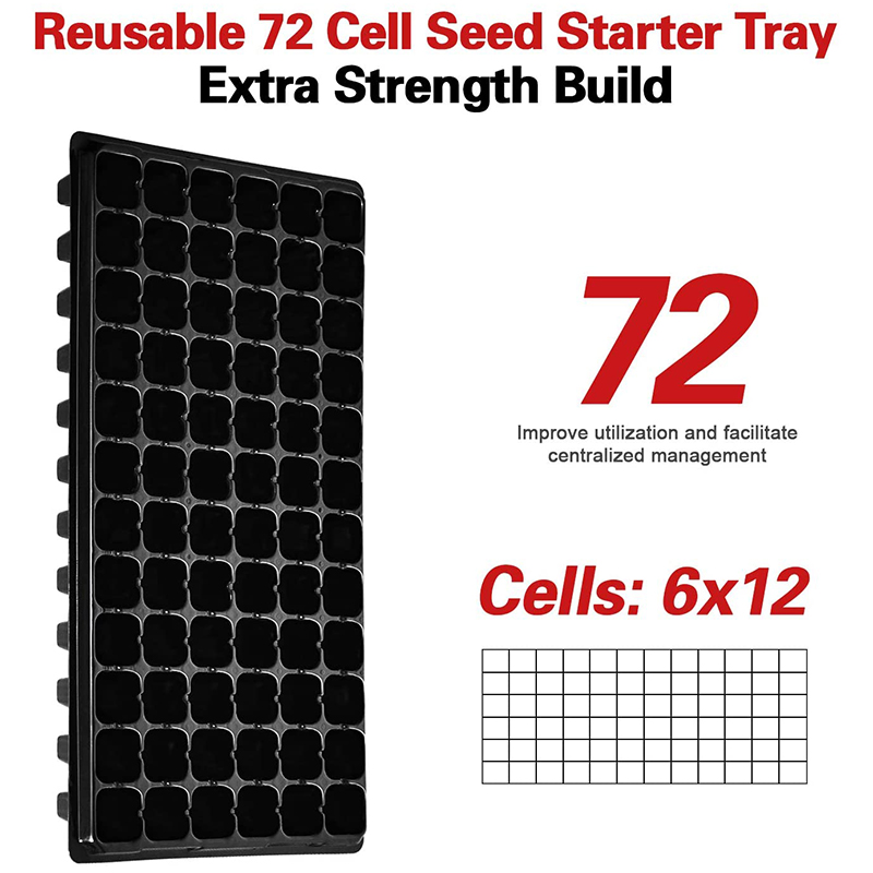 Starter10パックシードトレイ、排水穴付き苗トレイ、再 - Propagation Tray 72 のレビューと価格