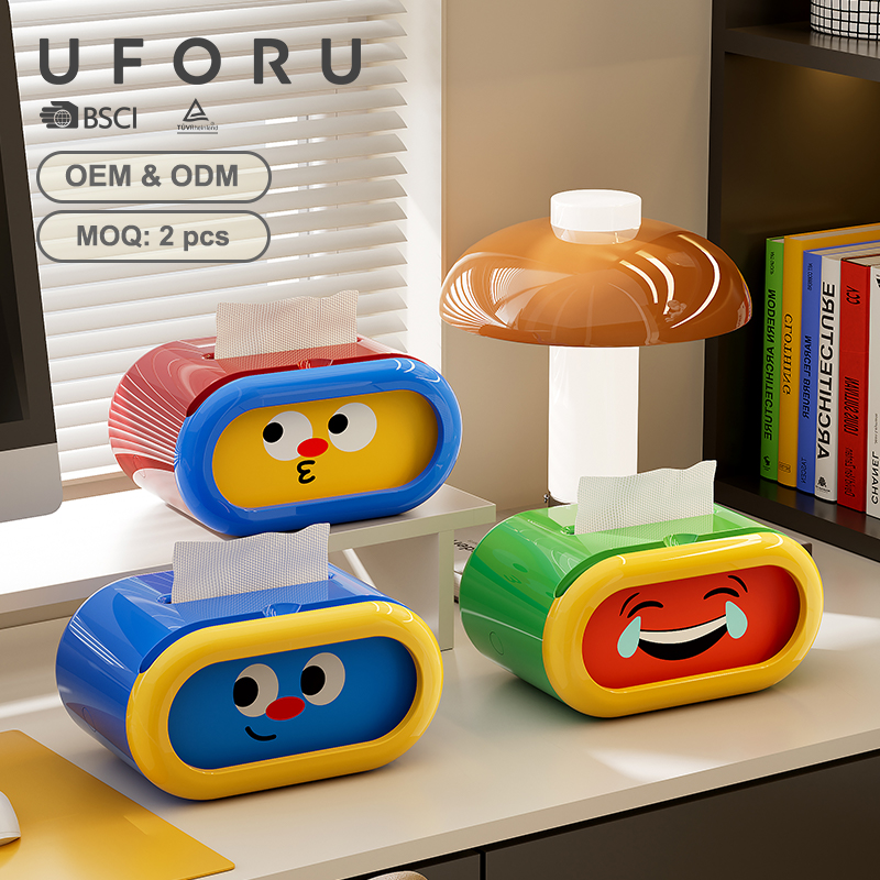 Uforu 面白い絵文字 大容量ティッシュ収納ボックス かわ - Agar Tissue Culture のレビューと価格