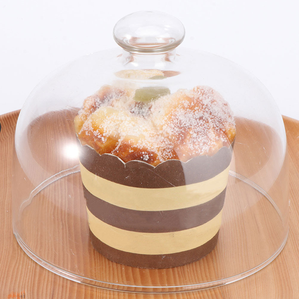 2個入り透明ガラス製ケーキドームカバー、食品防塵・防湿クリア - Plastic Dome Clear のレビューと価格