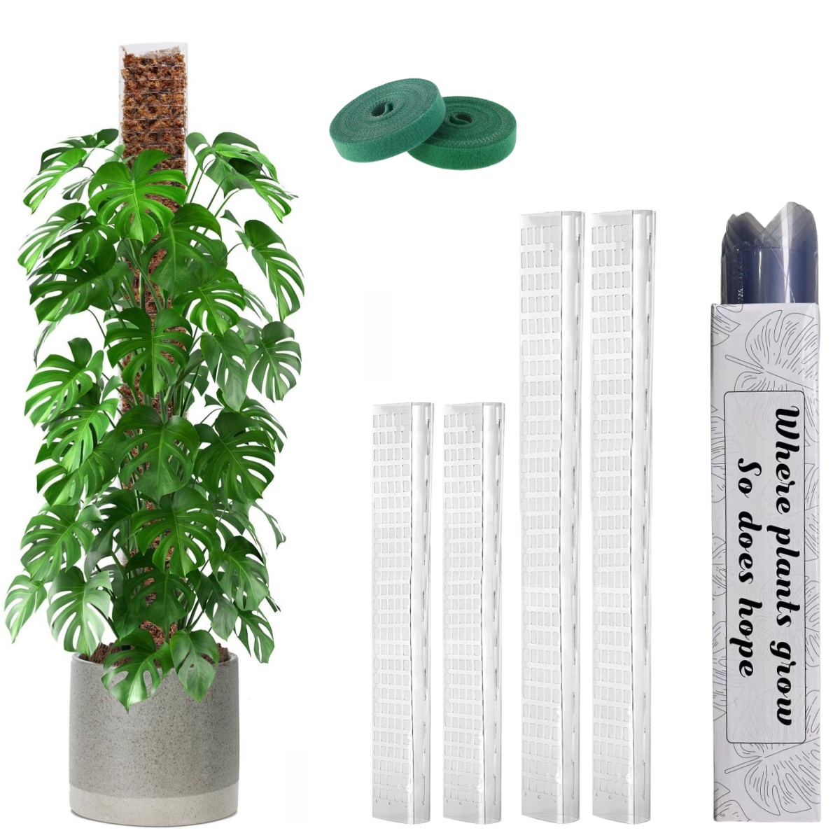 プラスチックモスポール、24インチ/36インチ/48インチ植 - Sphagnum Moss Dry のレビューと価格