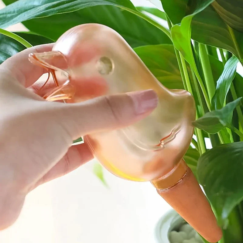 高品質自動花給水器植物給水器自己散水水風船鳥の形の手吹きプラ - Self Watering Insert のレビューと価格