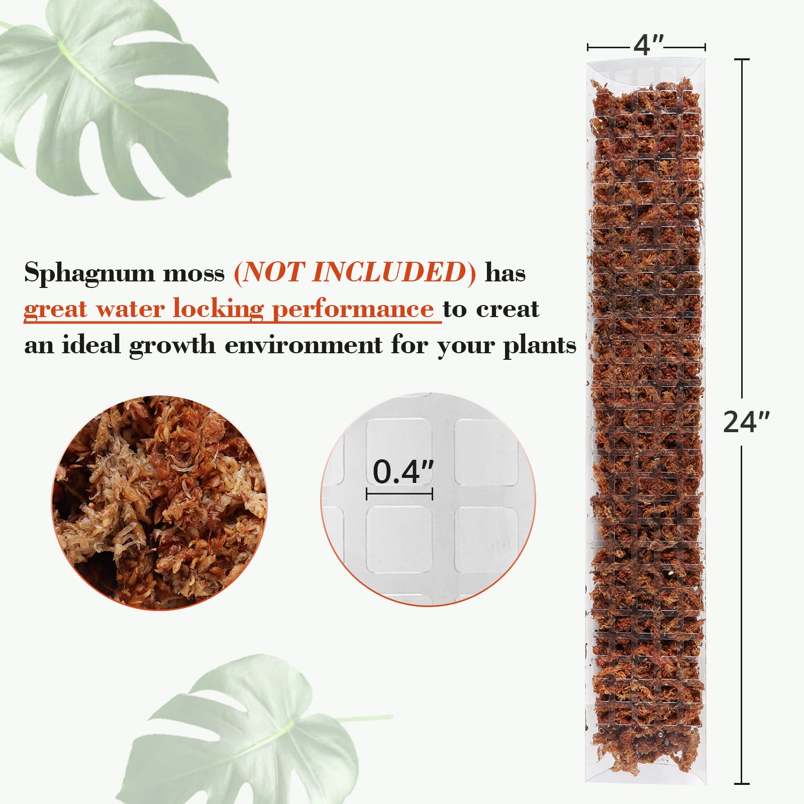 プラスチック製のムスポールプラントスタンド、屋内クライミング - Sphagnum Moss Dry のレビューと価格